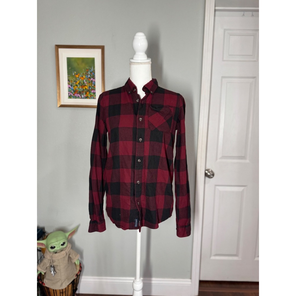 Magellan Outdoors Buffalo Plaid Flannel Shirt Red/Black – XL Christmas